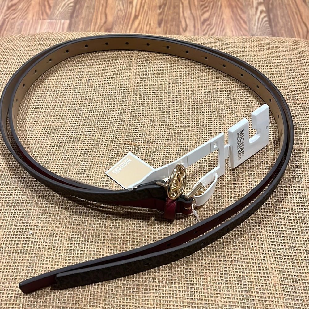 NWT Michael Kors 2 for 1 belt set